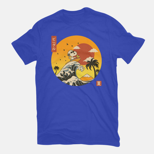 The Great Beagle Off Kanagawa-Womens-Fitted-Tee-retrodivision