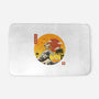 The Great Beagle Off Kanagawa-None-Memory Foam-Bath Mat-retrodivision