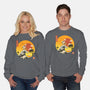 The Great Beagle Off Kanagawa-Unisex-Crew Neck-Sweatshirt-retrodivision