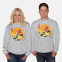 The Great Beagle Off Kanagawa-Unisex-Crew Neck-Sweatshirt-retrodivision