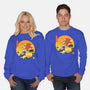 The Great Beagle Off Kanagawa-Unisex-Crew Neck-Sweatshirt-retrodivision