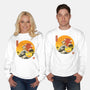 The Great Beagle Off Kanagawa-Unisex-Crew Neck-Sweatshirt-retrodivision