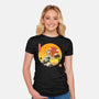 The Great Beagle Off Kanagawa-Womens-Fitted-Tee-retrodivision