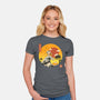 The Great Beagle Off Kanagawa-Womens-Fitted-Tee-retrodivision