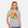 The Great Beagle Off Kanagawa-Womens-Fitted-Tee-retrodivision
