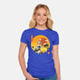 The Great Beagle Off Kanagawa-Womens-Fitted-Tee-retrodivision