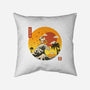 The Great Beagle Off Kanagawa-None-Removable Cover-Throw Pillow-retrodivision