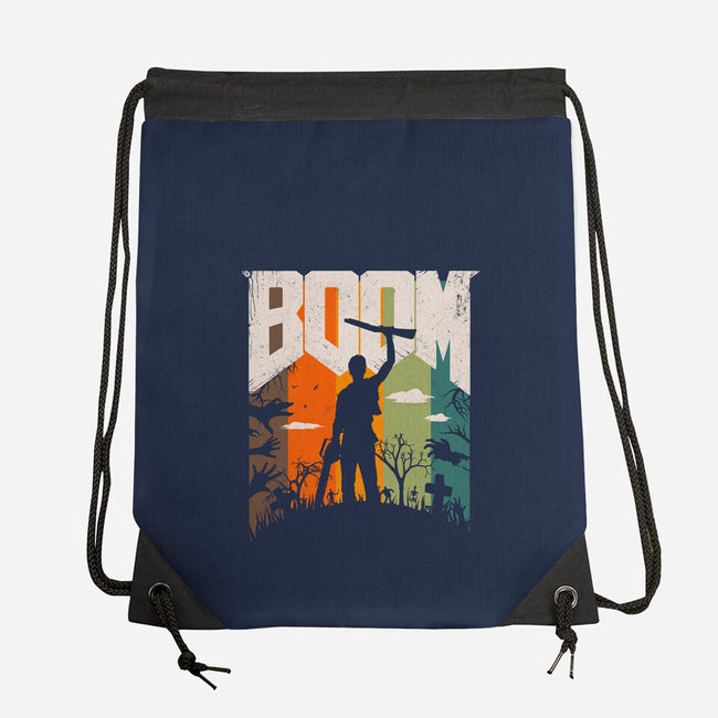 This Is My Boomstick-None-Drawstring-Bag-rocketman_art