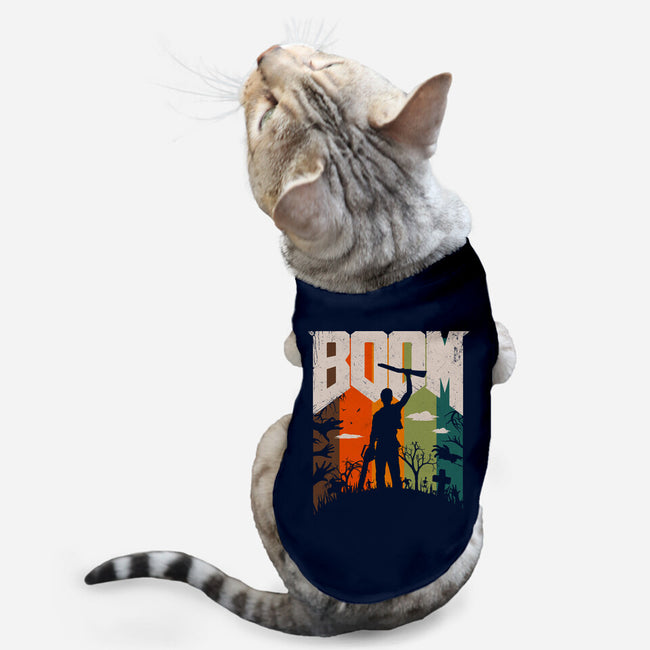 This Is My Boomstick-Cat-Basic-Pet Tank-rocketman_art