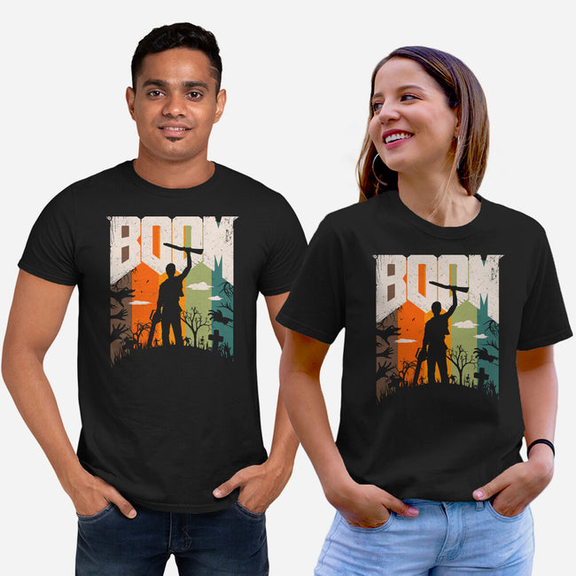 This Is My Boomstick-Unisex-Basic-Tee-rocketman_art