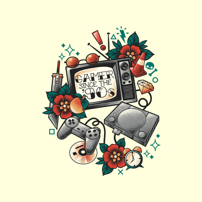 Gamer Since The 90s-None-Drawstring-Bag-NemiMakeit