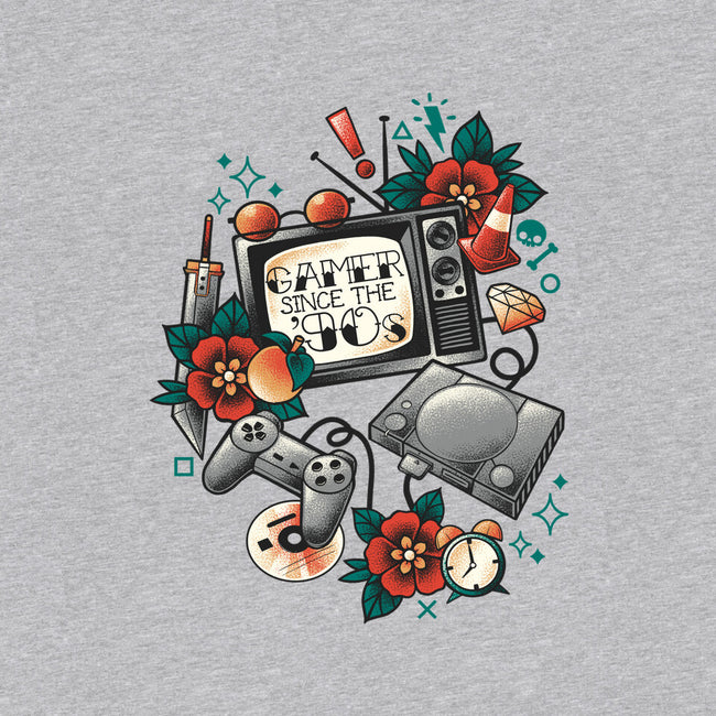 Gamer Since The 90s-Womens-V-Neck-Tee-NemiMakeit