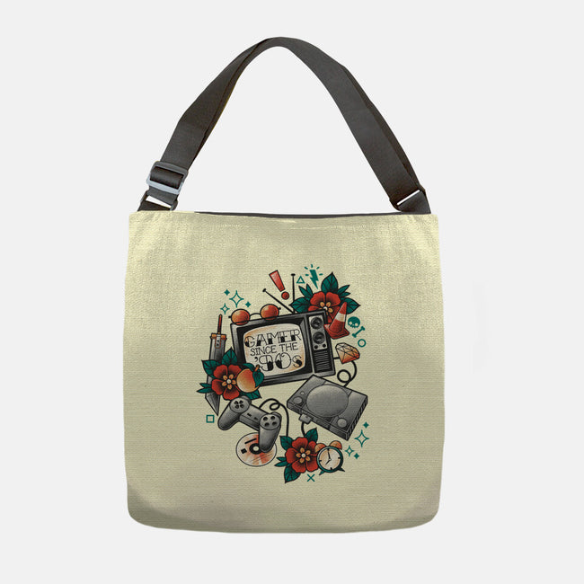 Gamer Since The 90s-None-Adjustable Tote-Bag-NemiMakeit