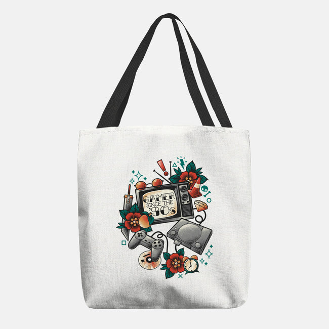 Gamer Since The 90s-None-Basic Tote-Bag-NemiMakeit