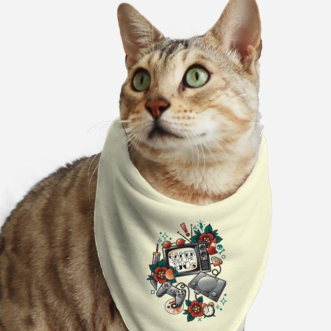 Gamer Since The 90s-Cat-Bandana-Pet Collar-NemiMakeit
