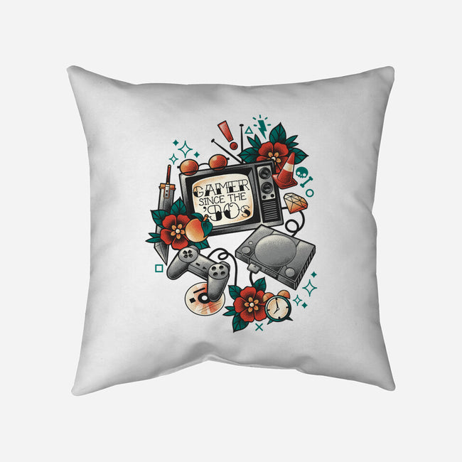 Gamer Since The 90s-None-Removable Cover w Insert-Throw Pillow-NemiMakeit