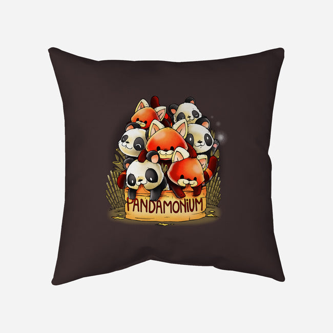 Pandamonium-None-Removable Cover w Insert-Throw Pillow-Vallina84