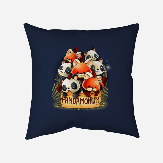Pandamonium-None-Removable Cover-Throw Pillow-Vallina84
