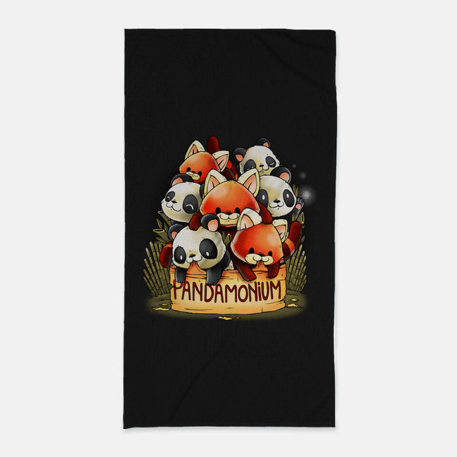 Pandamonium-None-Beach-Towel-Vallina84