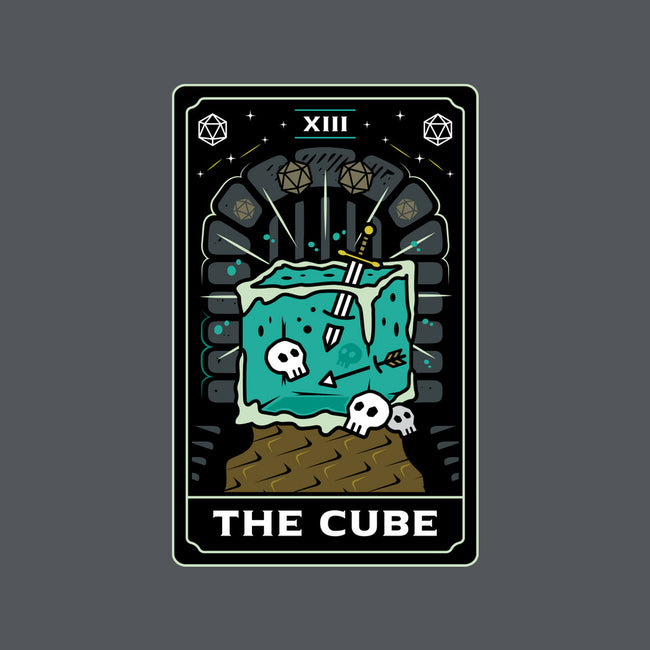 The Cube Tarot Card-Womens-Fitted-Tee-Logozaste