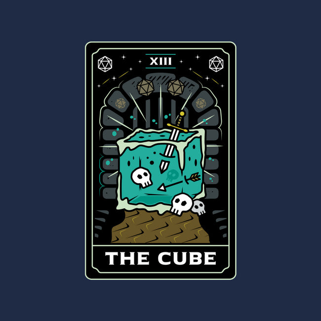 The Cube Tarot Card-Womens-V-Neck-Tee-Logozaste
