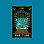 The Cube Tarot Card-Womens-Fitted-Tee-Logozaste