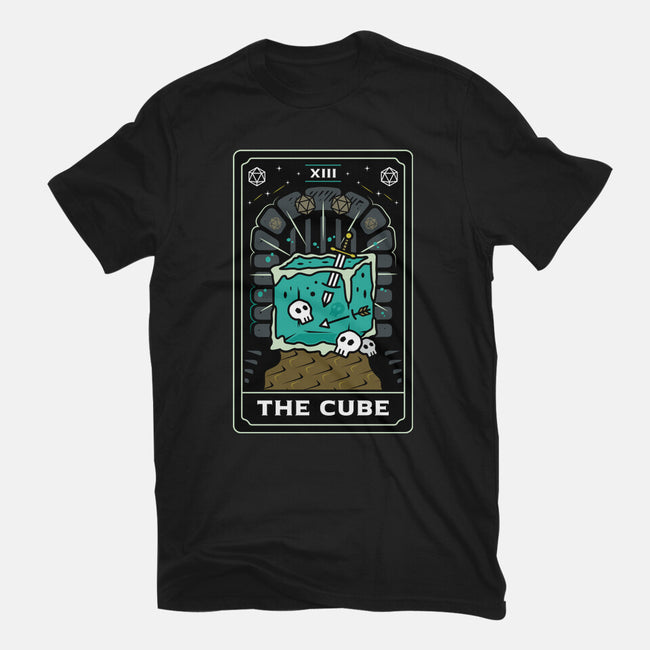 The Cube Tarot Card-Mens-Basic-Tee-Logozaste