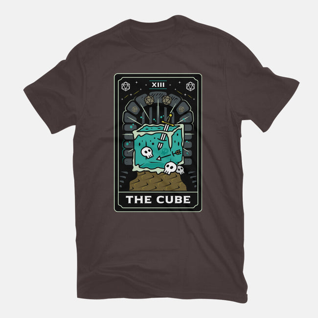 The Cube Tarot Card-Womens-Basic-Tee-Logozaste