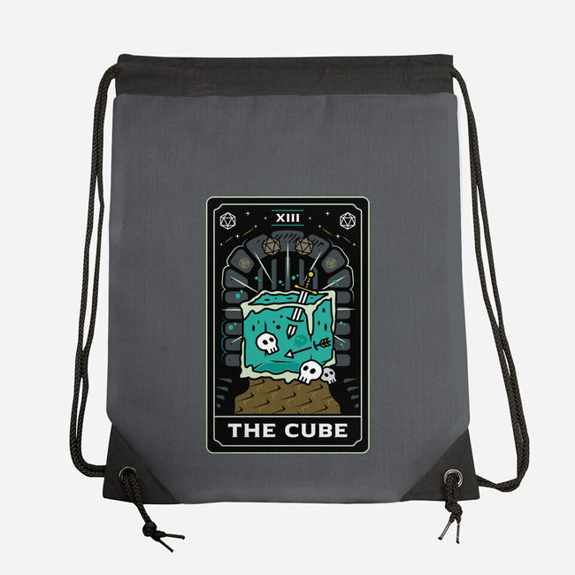 The Cube Tarot Card-None-Drawstring-Bag-Logozaste