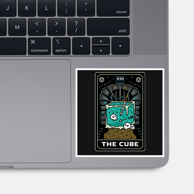 The Cube Tarot Card-None-Glossy-Sticker-Logozaste