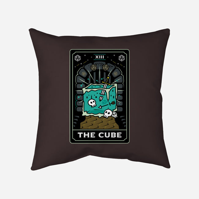 The Cube Tarot Card-None-Removable Cover-Throw Pillow-Logozaste