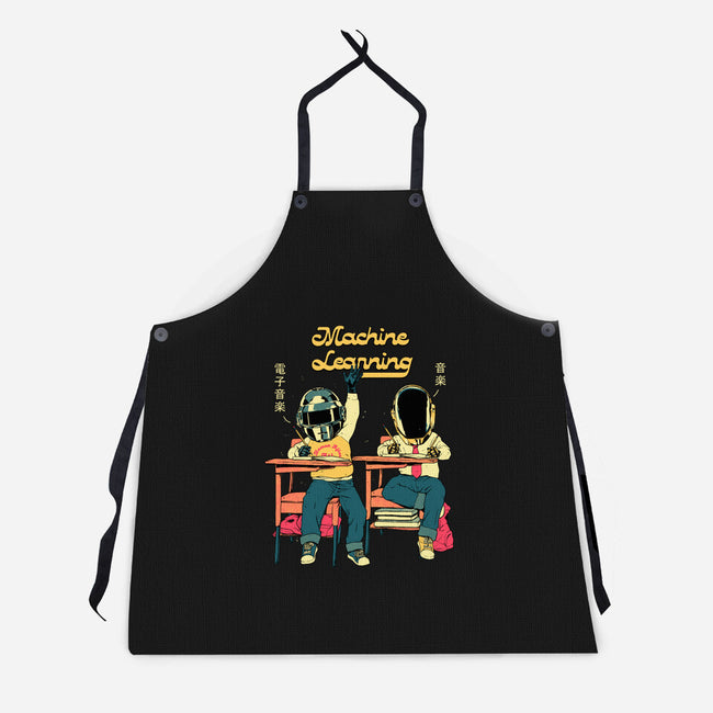 Robot Learning-Unisex-Kitchen-Apron-Hafaell