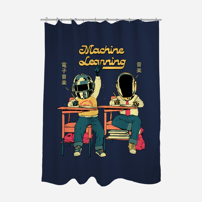 Robot Learning-None-Polyester-Shower Curtain-Hafaell