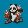 Panda Tattoo-Womens-Fitted-Tee-ricolaa