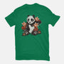 Panda Tattoo-Womens-Fitted-Tee-ricolaa
