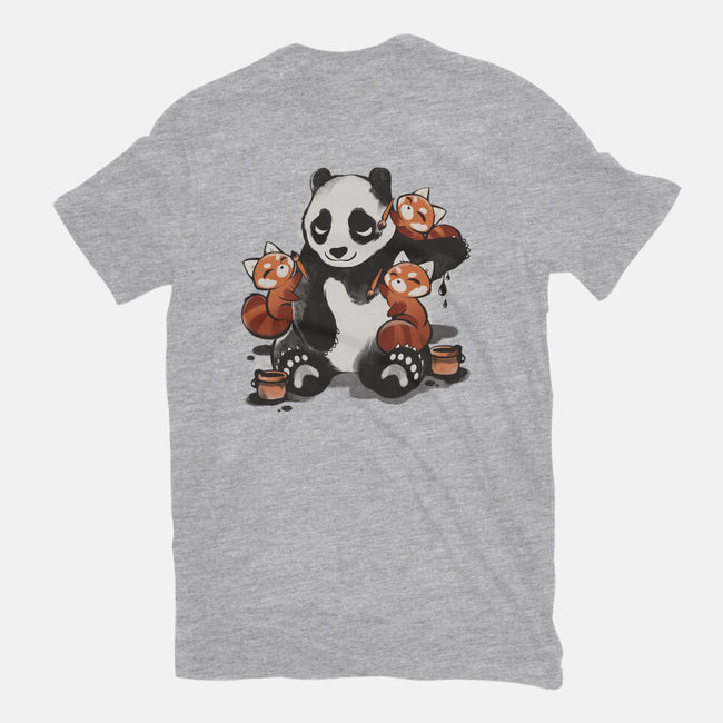 Panda Tattoo-Womens-Fitted-Tee-ricolaa