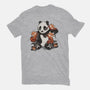Panda Tattoo-Womens-Fitted-Tee-ricolaa