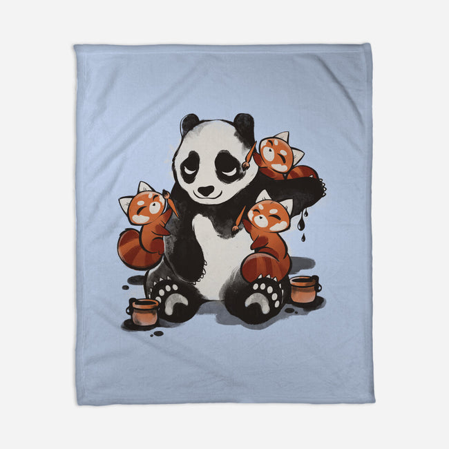 Panda Tattoo-None-Fleece-Blanket-ricolaa