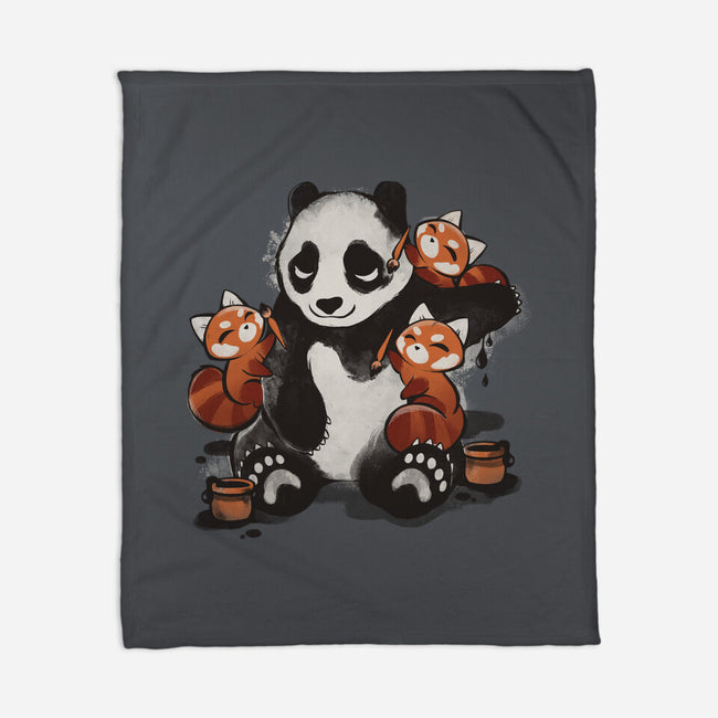 Panda Tattoo-None-Fleece-Blanket-ricolaa