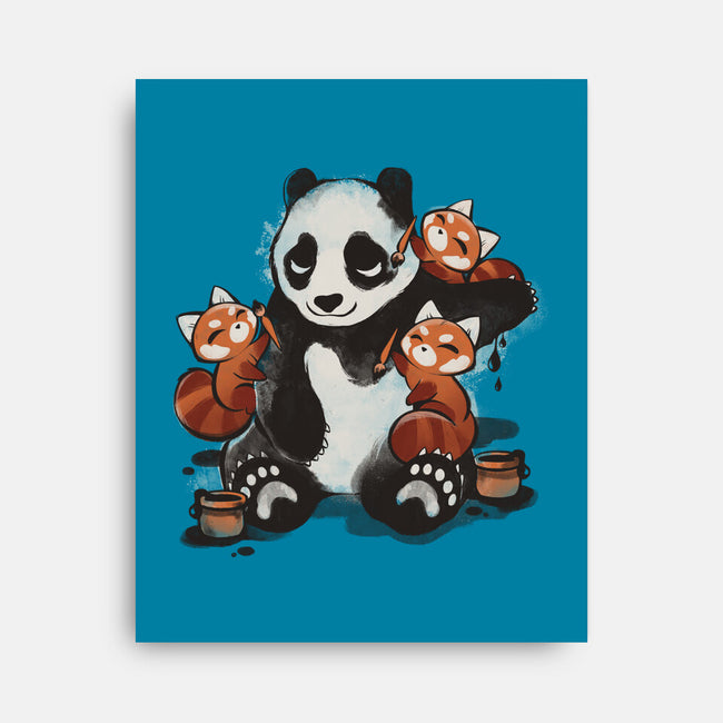 Panda Tattoo-None-Stretched-Canvas-ricolaa