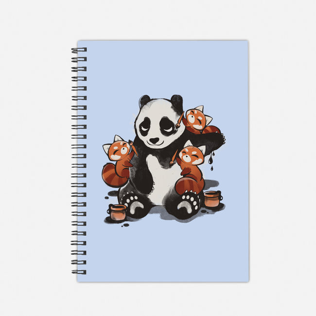 Panda Tattoo-None-Dot Grid-Notebook-ricolaa