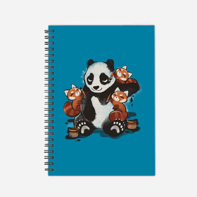 Panda Tattoo-None-Dot Grid-Notebook-ricolaa