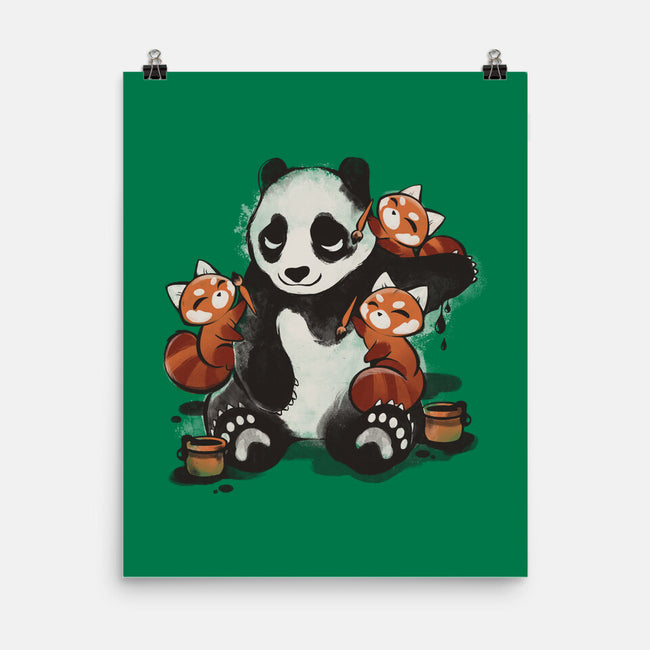 Panda Tattoo-None-Matte-Poster-ricolaa