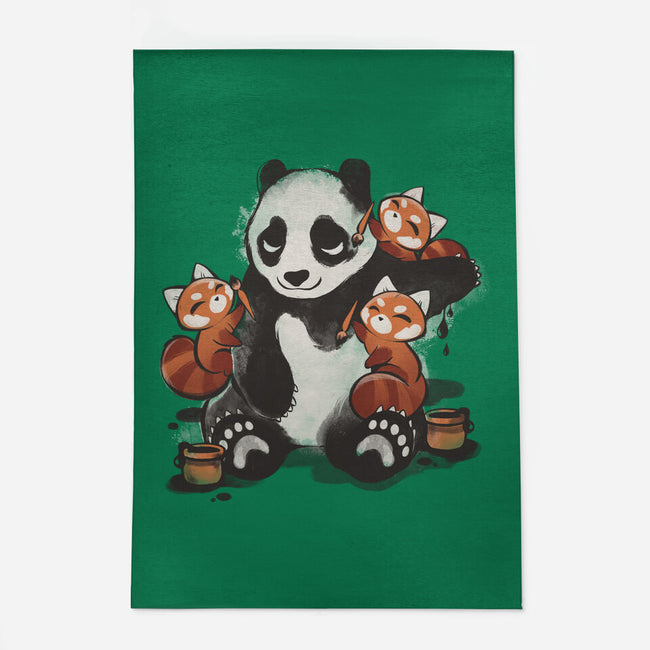 Panda Tattoo-None-Indoor-Rug-ricolaa