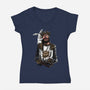 The Killing Rabbit-Womens-V-Neck-Tee-zascanauta