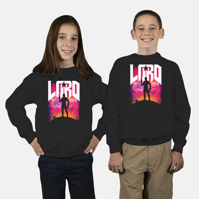 Star Lord-Youth-Crew Neck-Sweatshirt-rocketman_art
