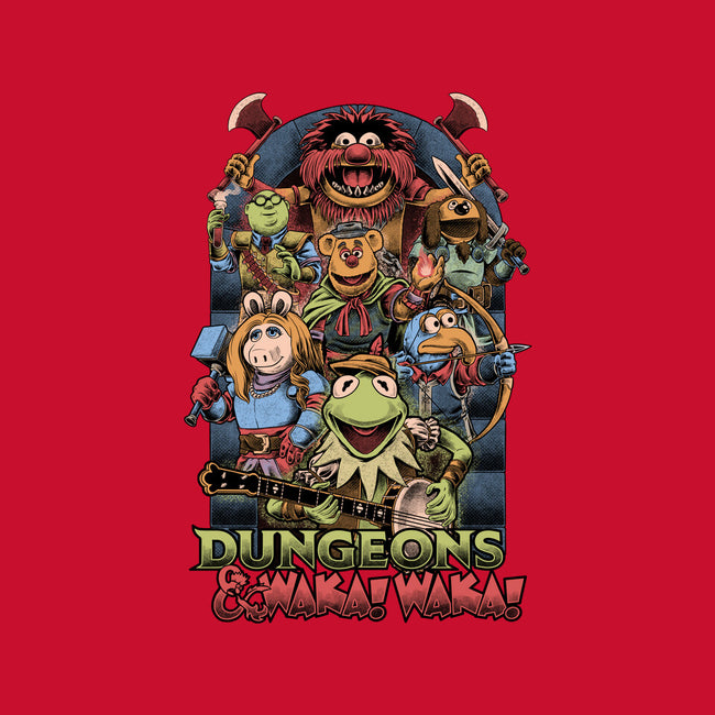 Dungeons And Waka Waka-Womens-Fitted-Tee-Studio Mootant