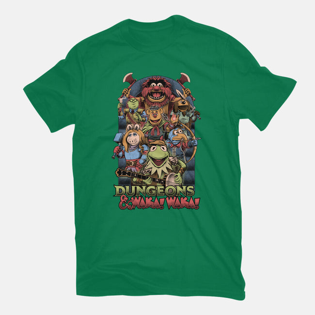 Dungeons And Waka Waka-Womens-Fitted-Tee-Studio Mootant
