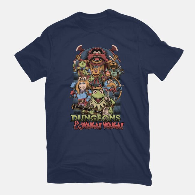 Dungeons And Waka Waka-Womens-Fitted-Tee-Studio Mootant