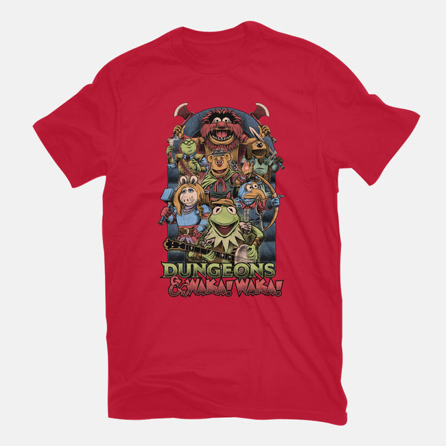 Dungeons And Waka Waka-Womens-Fitted-Tee-Studio Mootant